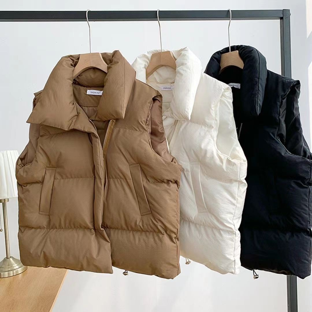 Padded Vest Gilet - 2026 Fashion Womens Winter Puffer cotton