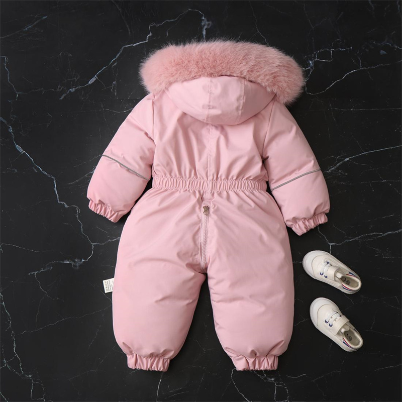 Winter Clothing Baby Boy - -30℃ Baby Winter Thick Jumpsuits Kids