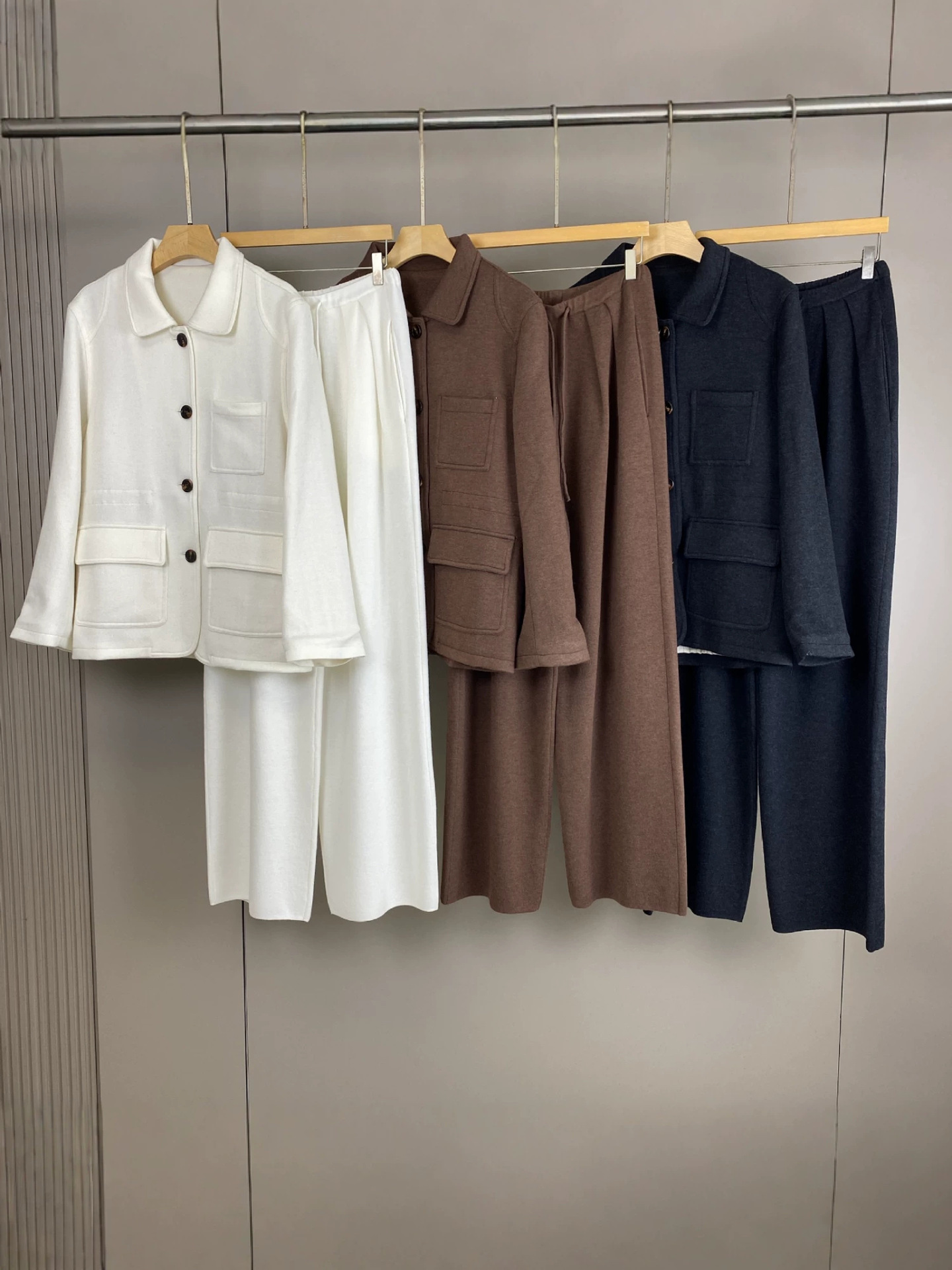 Wool Blend Coat - 2026Autumn/Winter Cashmere-Wool Blend Lapel Coat and