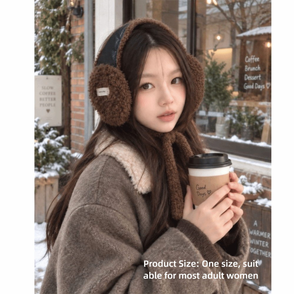 Japanese Style Vintage Faux La - Ear Muff Foldable 评论和价格