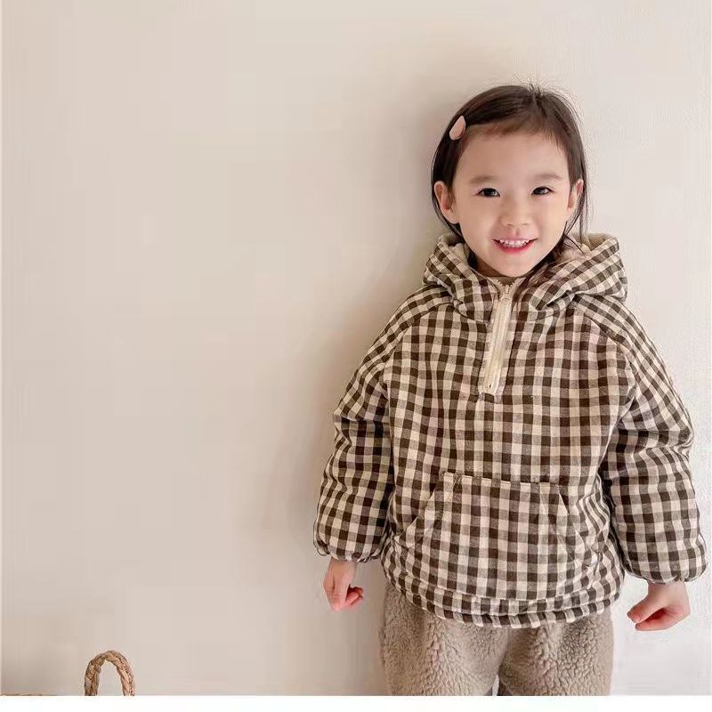 Fashion Plaid Kids Jacket 2026 - Winter Clothing Baby Boy 评论和价格
