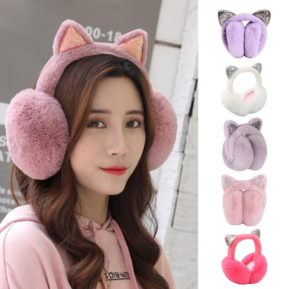 Cute Rabbit Design Animal Ear  - Ear Muff Foldable 评论和价格
