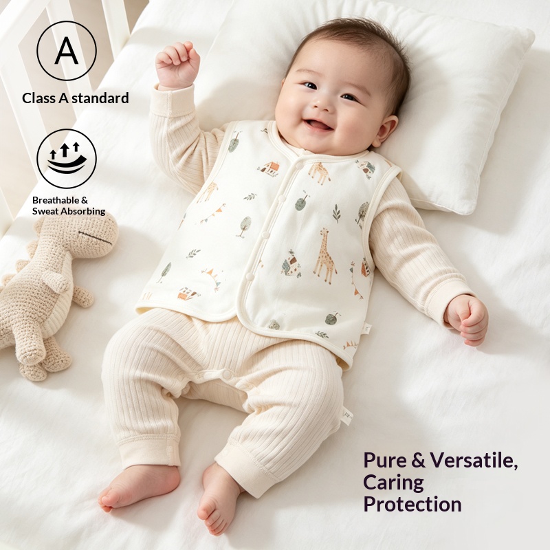 Baby 40g Thin-Padded Cotton Gi - Padded Vest Gilet 评论和价格