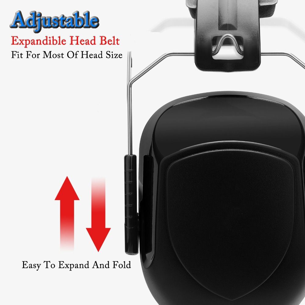 SNR-34dB Adjustable Head Earmu - Ear Muff Foldable 评论和价格