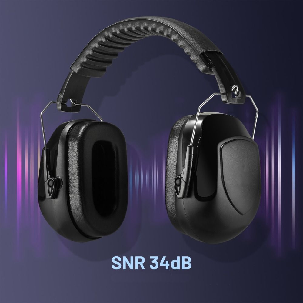SNR-34dB Adjustable Head Earmu - Ear Muff Foldable 评论和价格