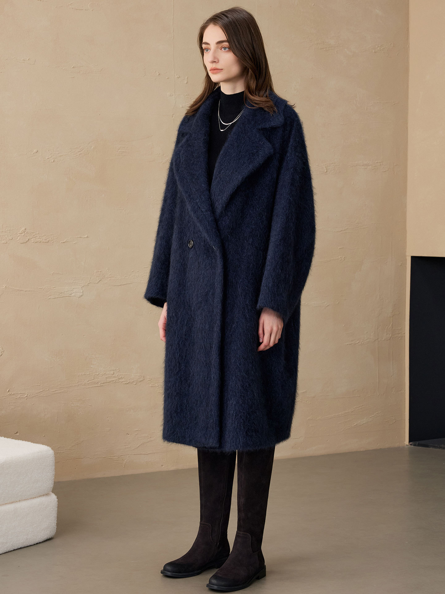 Allingentle Women's Blazer Woo - Wool Blend Coat 评论和价格