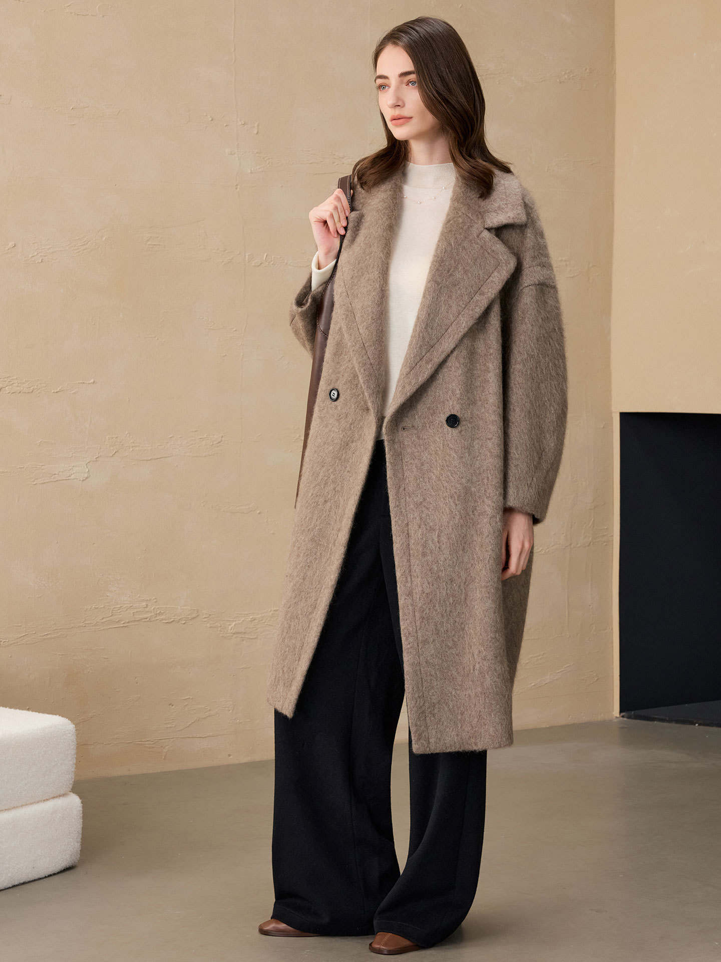 Allingentle Women's Blazer Woo - Wool Blend Coat 评论和价格