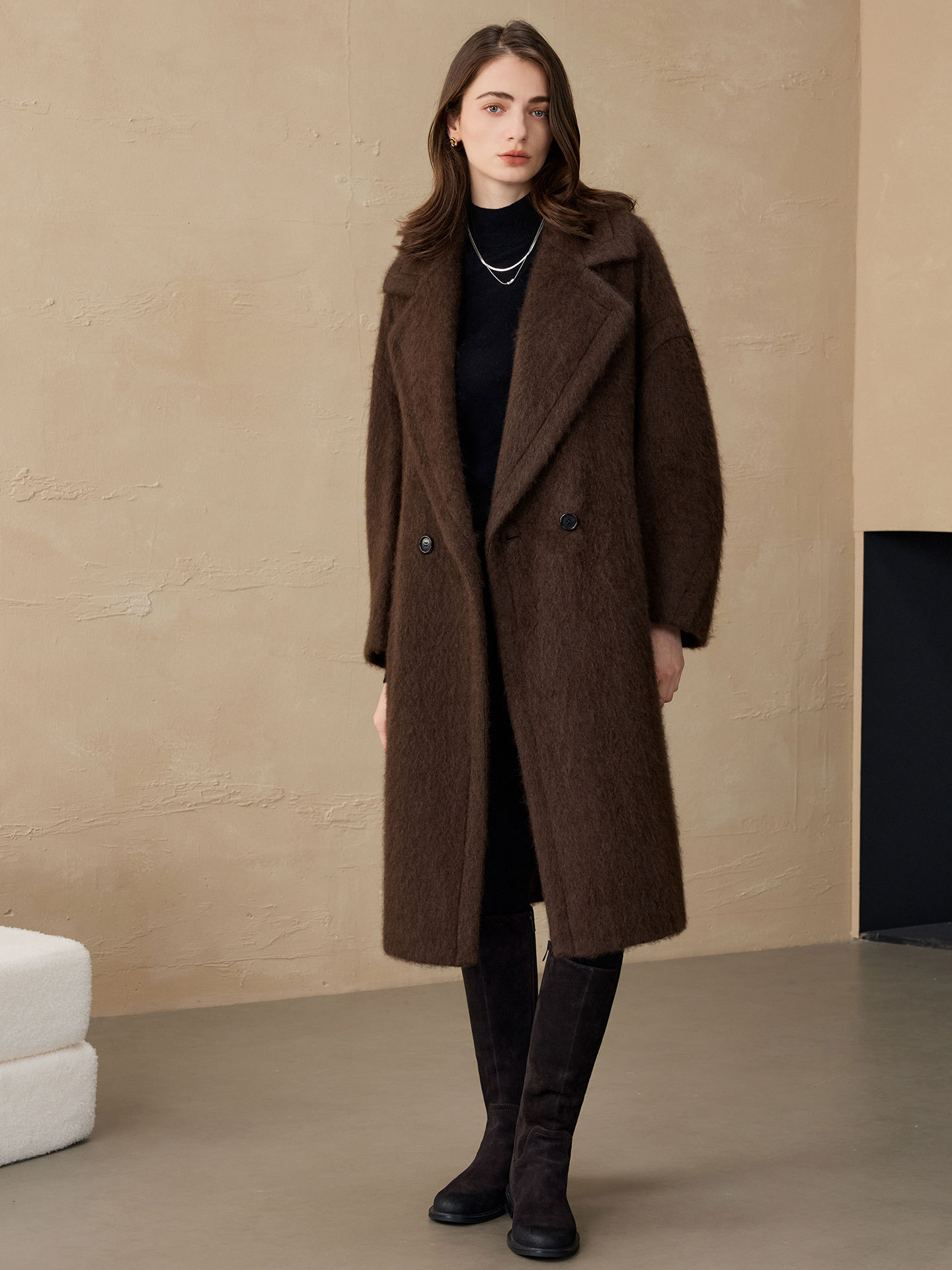 Allingentle Women's Blazer Woo - Wool Blend Coat 评论和价格
