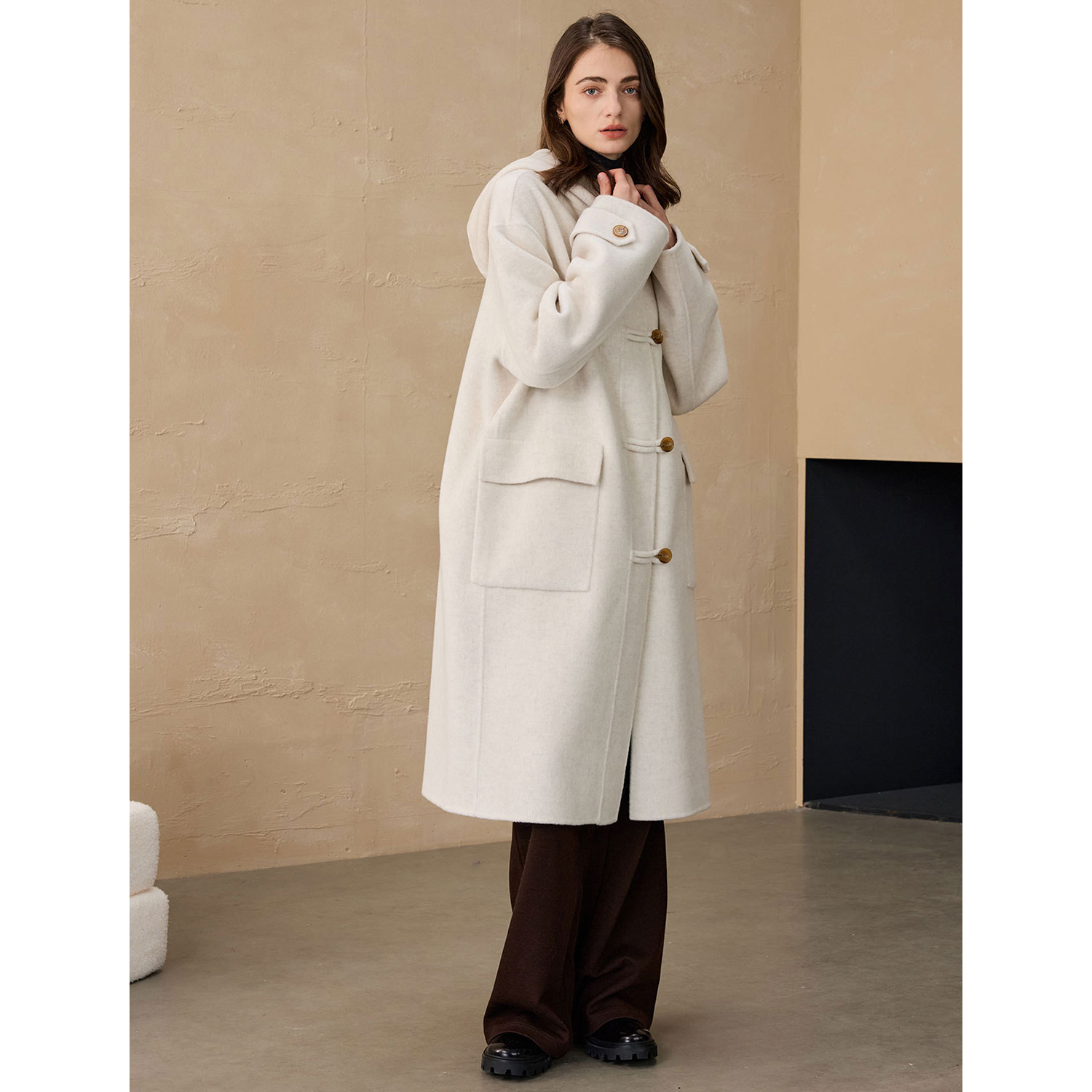 Allingentle Women's Blazer Woo - Wool Blend Coat 评论和价格