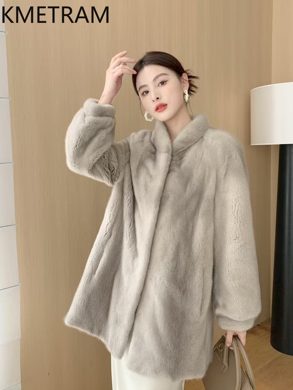 KMETRAM Natural Whole Mink Fur - Winter Clothing Label 评论和价格