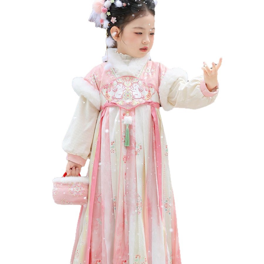 2025 Girls Fairy Hanfu Childre - Winter Clothing For Kids 评论和价格