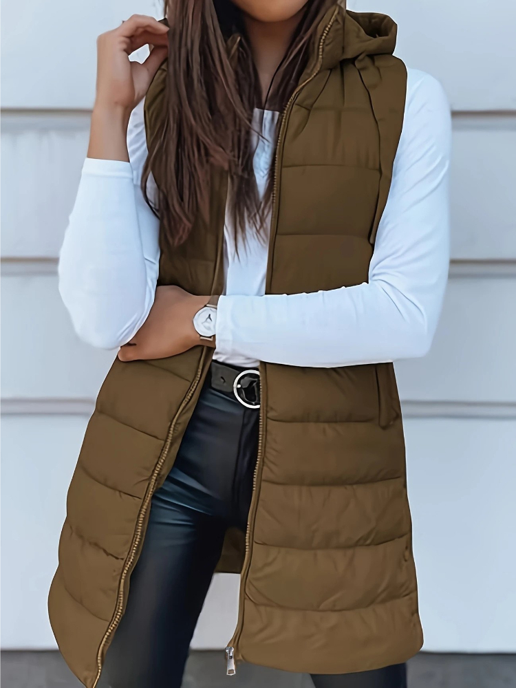 Autumn Winter Women's Vest Cas - Padded Vest Gilet 评论和价格