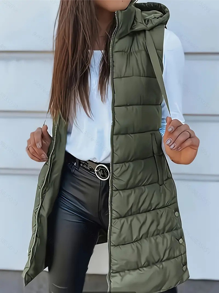Autumn Winter Women's Vest Cas - Padded Vest Gilet 评论和价格