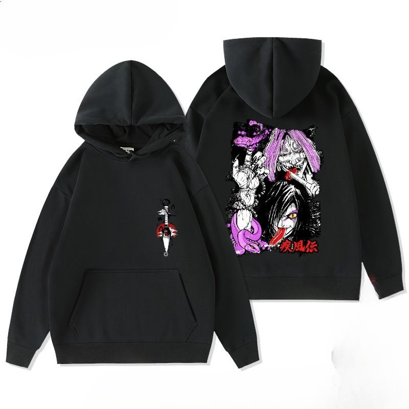 Naruto Retro Anime Printed Hoo - Winter Clothing Anime 评论和价格