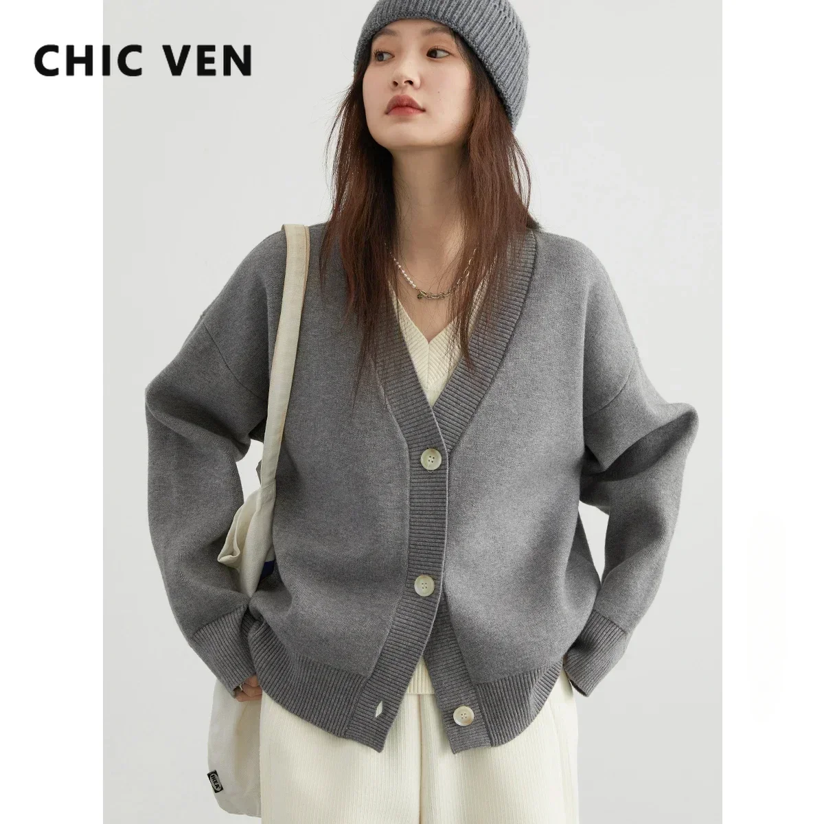 CHIC VEN Women Cardigan Loose  - Winter Clothing For Kids 评论和价格
