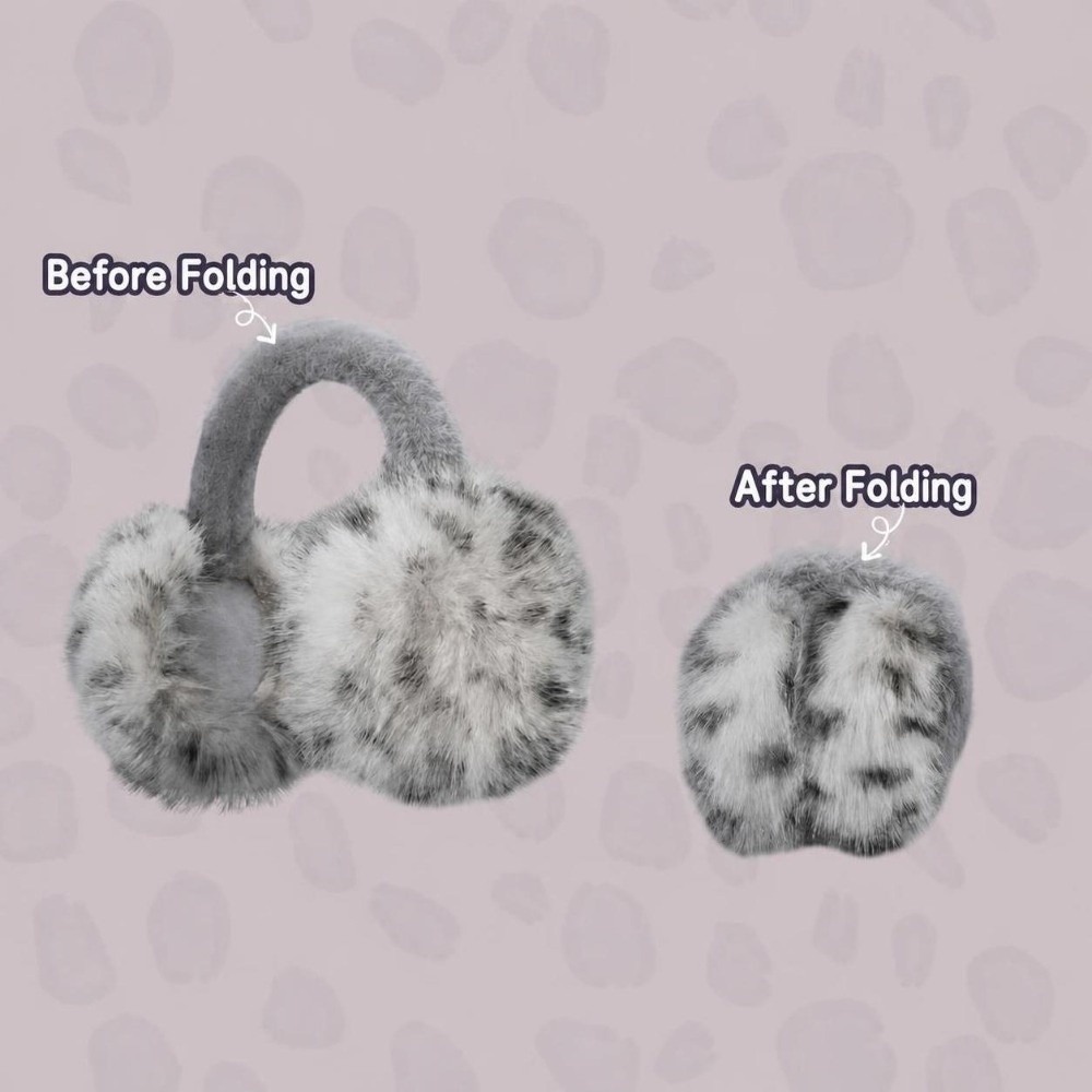 Vintage Windproof Faux Fur Ear - Ear Muff Foldable 评论和价格