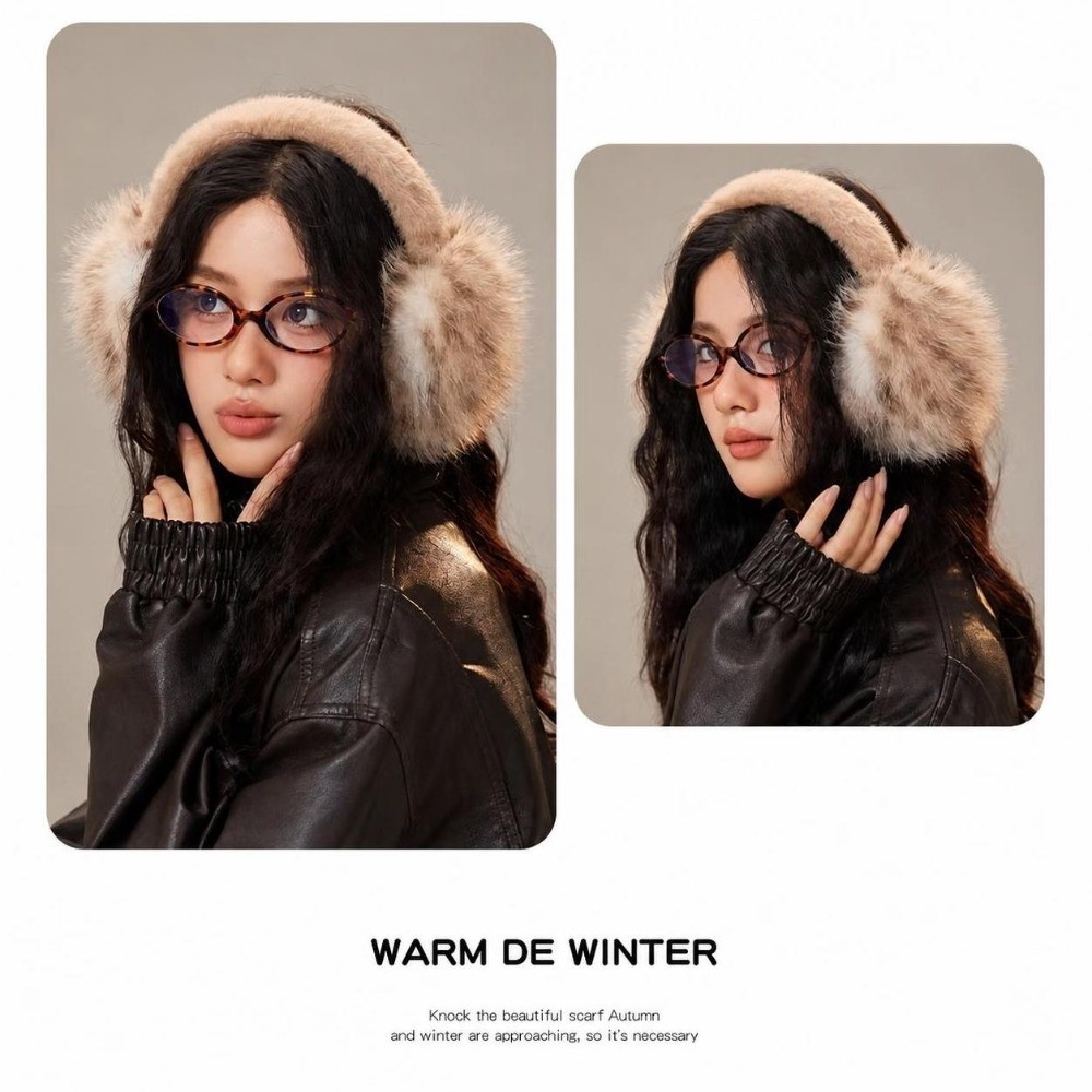 Vintage Windproof Faux Fur Ear - Ear Muff Foldable 评论和价格