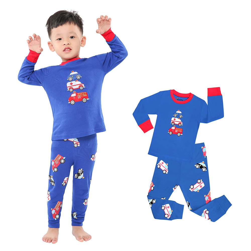 100 Cotton Boys Pajamas Sets 2 - Winter Clothing Baby Boy 评论和价格