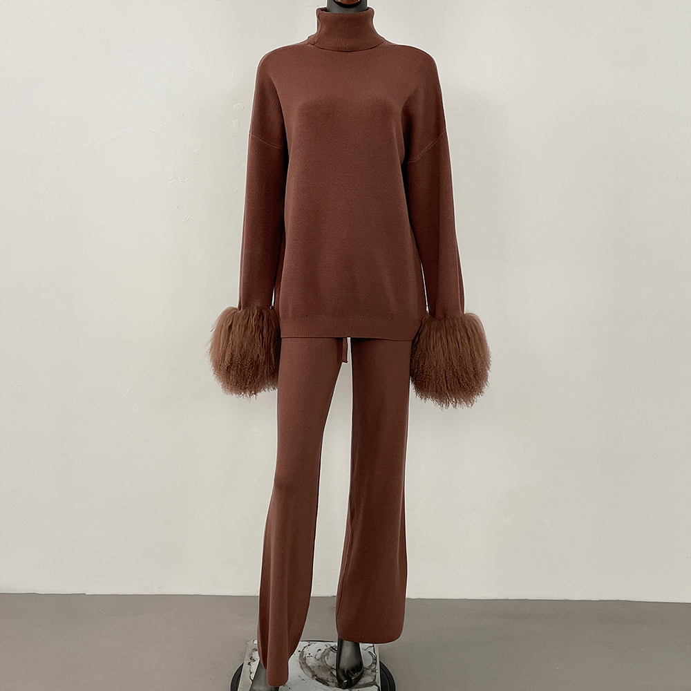 Coat Women Knitted Suit Women' - Wool Blend Coat 评论和价格
