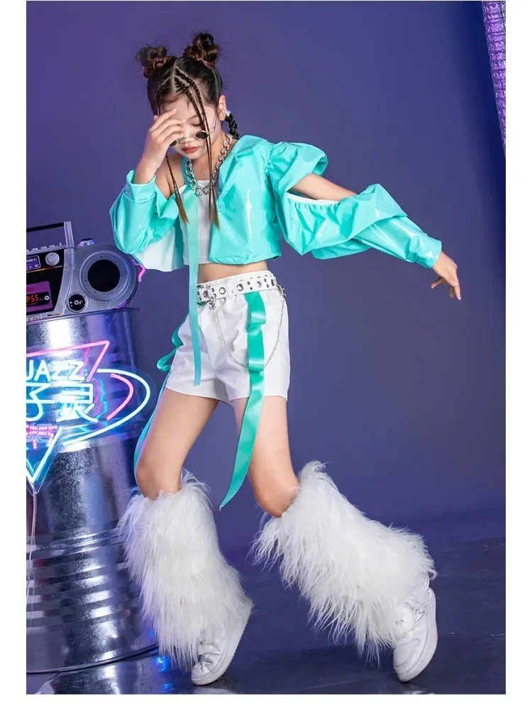 Girl Model Catwalk Costume Set - Winter Clothing For Kids 评论和价格