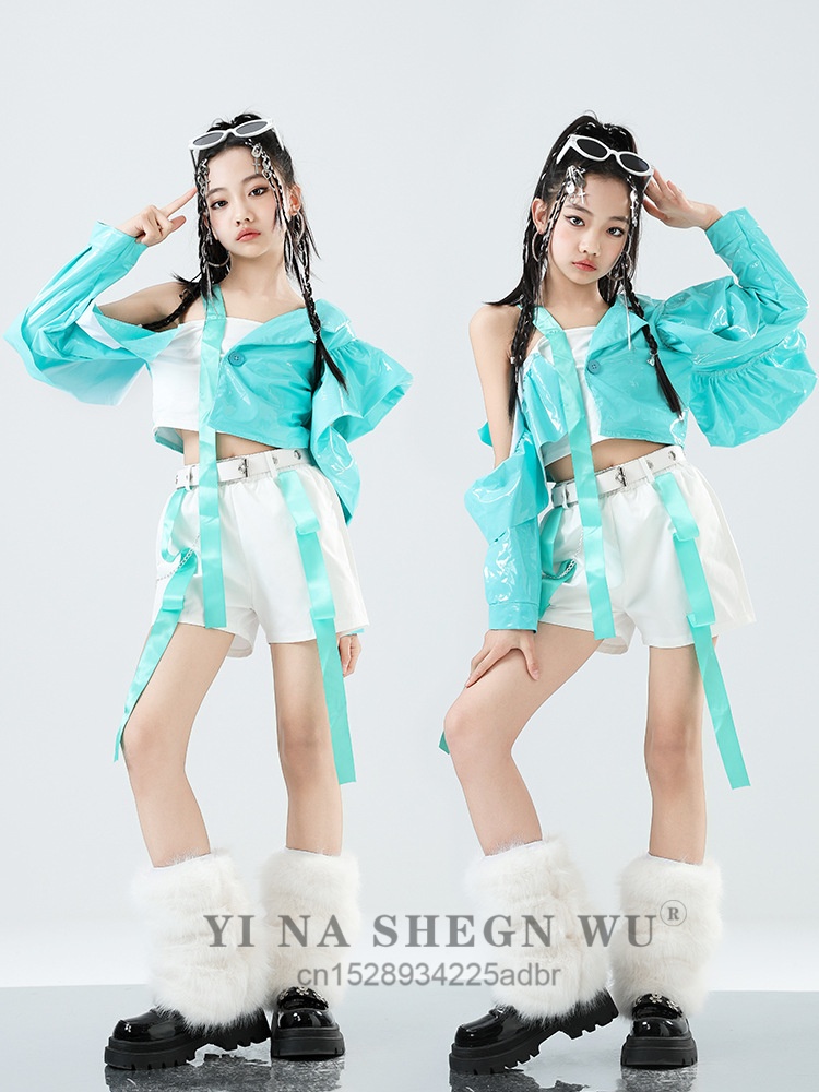 Girl Model Catwalk Costume Set - Winter Clothing For Kids 评论和价格