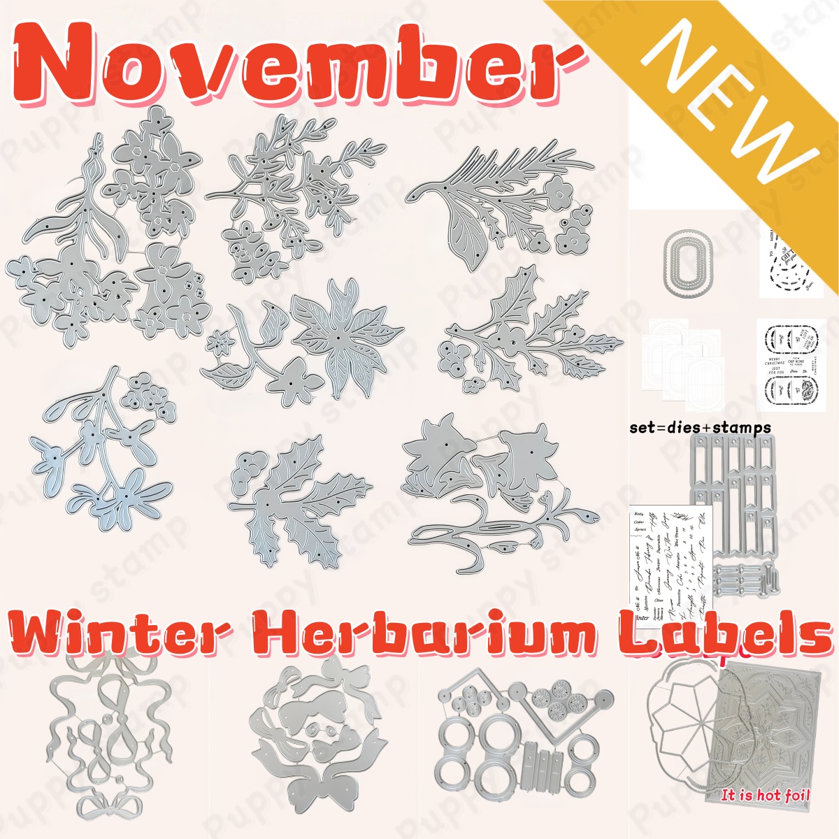 Winter Herbarium Labels Metal  - Winter Clothing Label 评论和价格