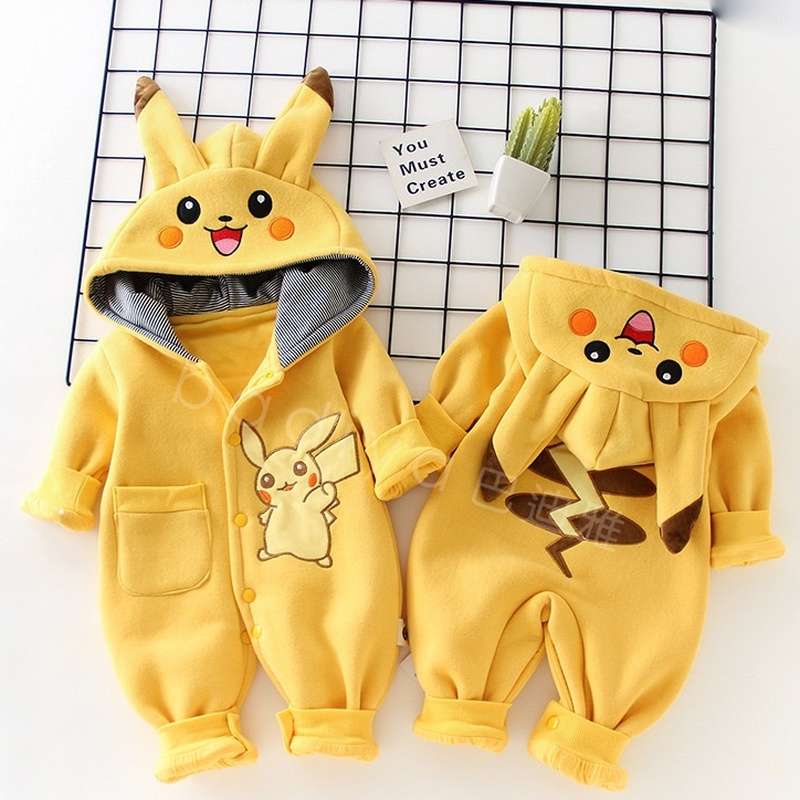 Cartoon Pocket Monsters Baby P - Winter Clothing For Kids 评论和价格