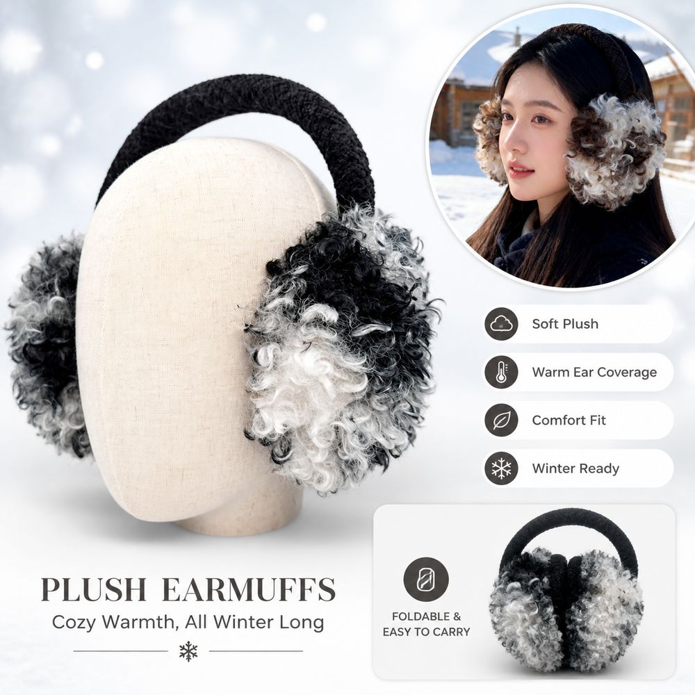 New Foldable Earmuffs Soft Kni - Ear Muff Foldable 评论和价格