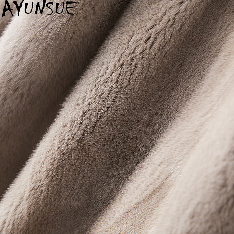 AYUSNUE Luxury Natural Mink Fu - Winter Clothing Label 评论和价格