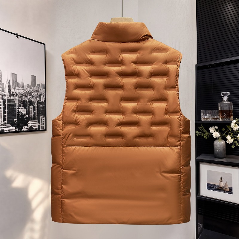 Autumn Winter Men Stand Collar - Padded Vest Gilet 评论和价格