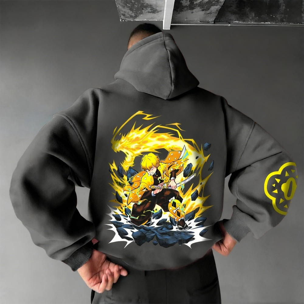 Demon Slayer Men's Hoodie Swea - Winter Clothing Anime 评论和价格